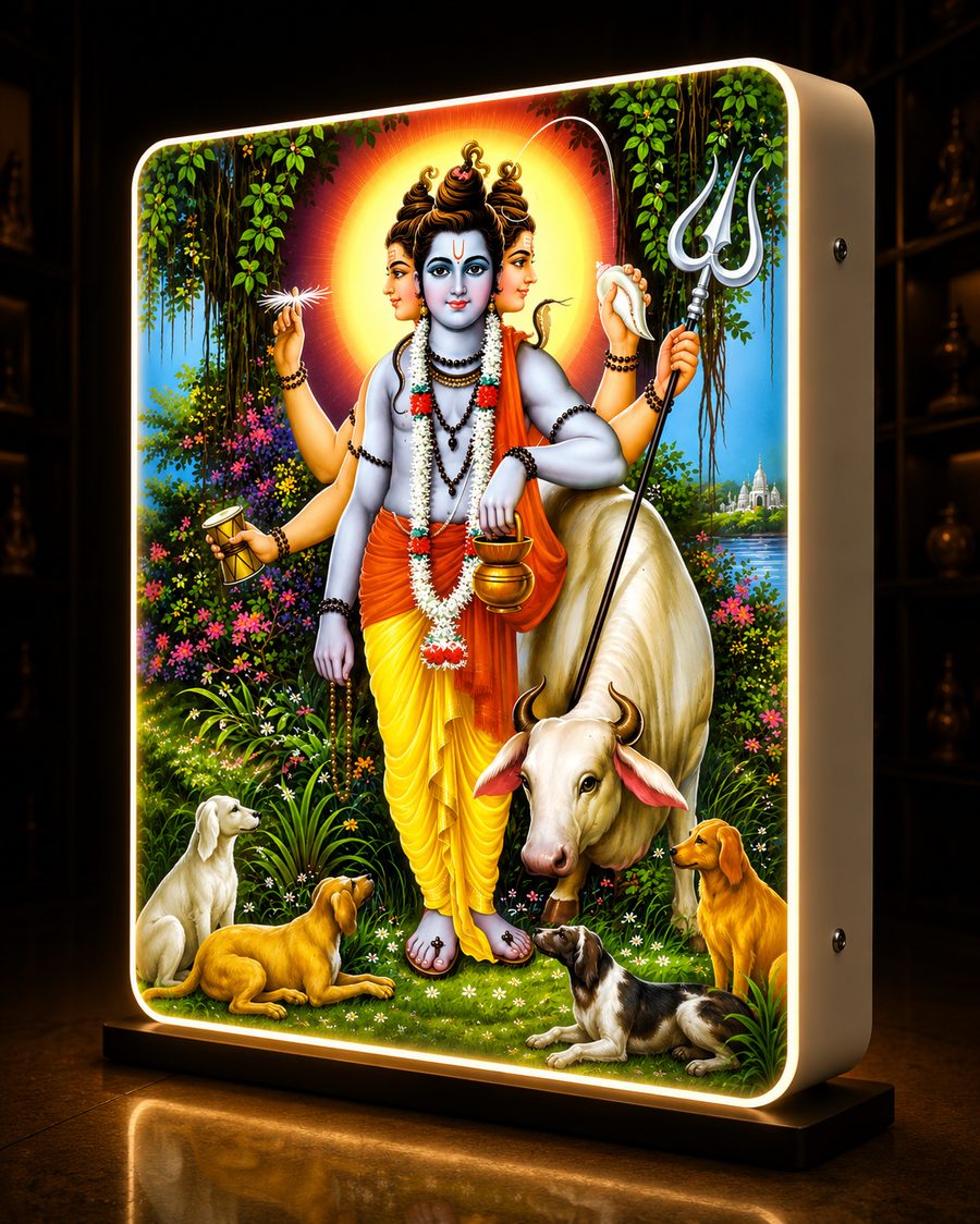 श्री दत्तात्रेय LED फोटो फ्रेम